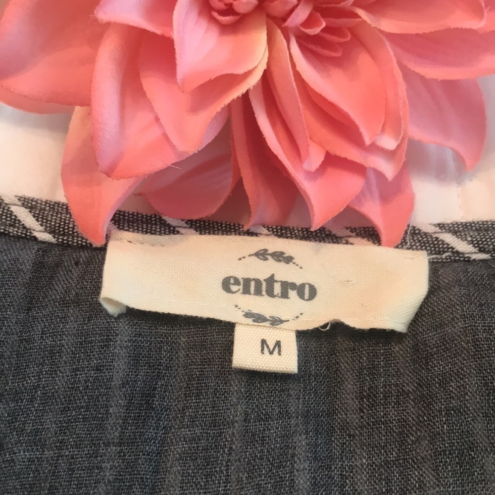 Entro Embroidered Striped Sleeveless Dress - Picture 7 of 12